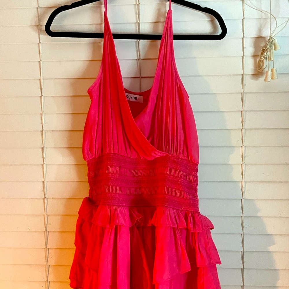 Short pink dress!